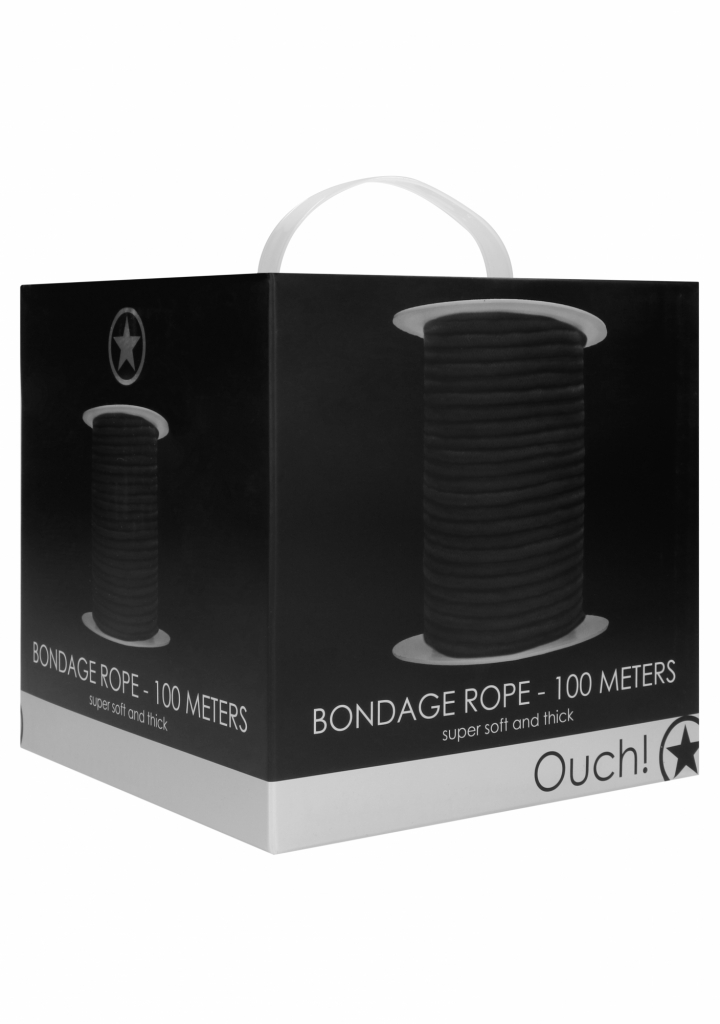 Shots - Ouch! Bondage Rope 100 Meters Black bondážní lano - Vibrátory ...