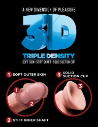 Nejrealističtěj&scaron;&iacute; uměl&yacute; penis - King Cock Plus Triple-density Pipedream USA