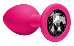 Lola Games Emotions Cutie M Pink black crystal anální kolík