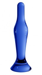 Shots Chrystalino Flask blue skleněné dildo
