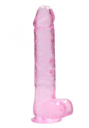 Shots REALROCK Realistic Dildo with Balls Pink 22 cm