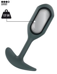 ToyJoy Buttocks The Athlete Weighted Plug Grey anální kolík 