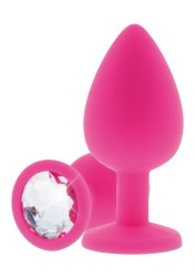 ToyJoy - Anální kolík Anal Play Diamond Booty Jewel Medium pink