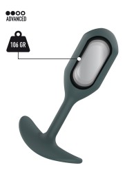 ToyJoy Buttocks The Player Weighted Plug Grey anální kolík