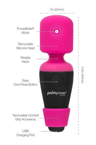 Palmpower Pocket Massager mini masážní hlavice