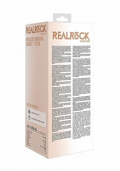 Shots - RealRock Realistic Vibrating Dildo 23cm Flesh vibrátor