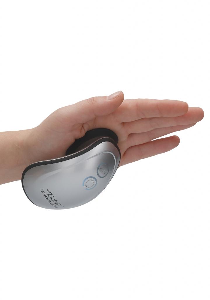 Shots Innovation Twitch Hands-Free Suction & Vibration Toy Silver stimulátor klitorisu