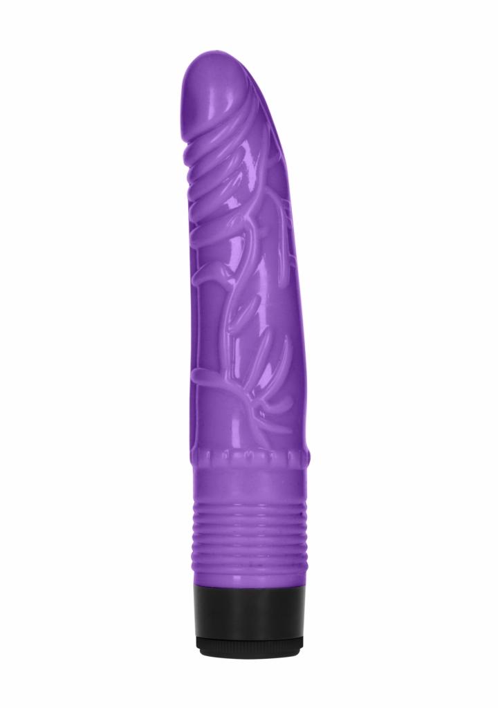 Shots 8 Inch Slight Realistic Dildo Vibe Purple vibrátor
