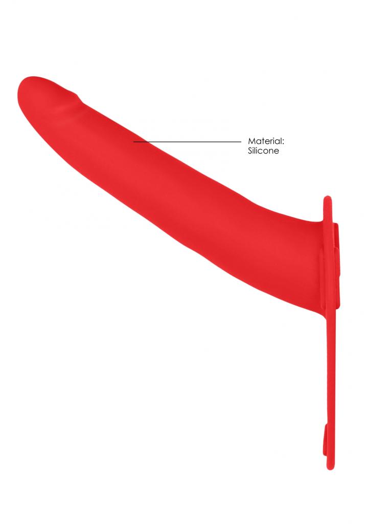 Shots Ouch Silicone Strap-on Adjustable red