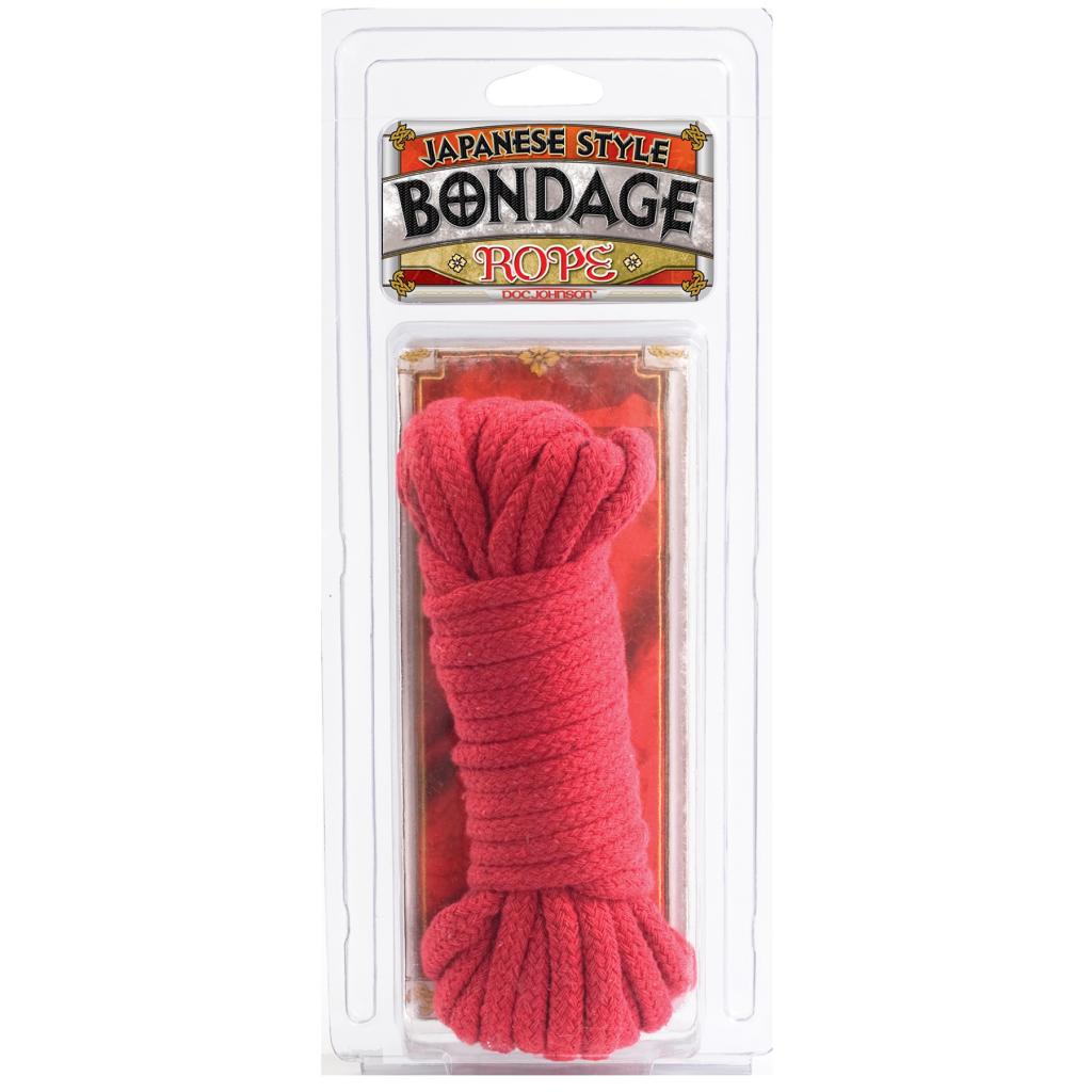 Doc Johnson Cotton Bondage Rope Japanesse red 10 m
