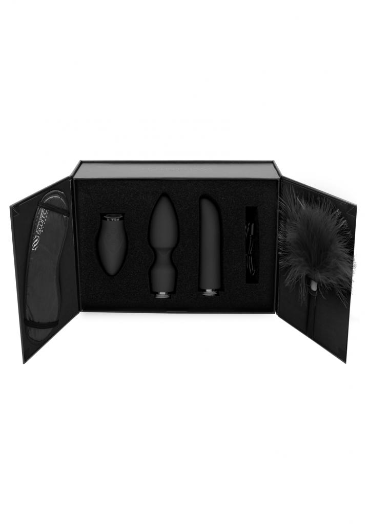 Shots Switch Pleasure Kit 4 black sada vibrátorů 