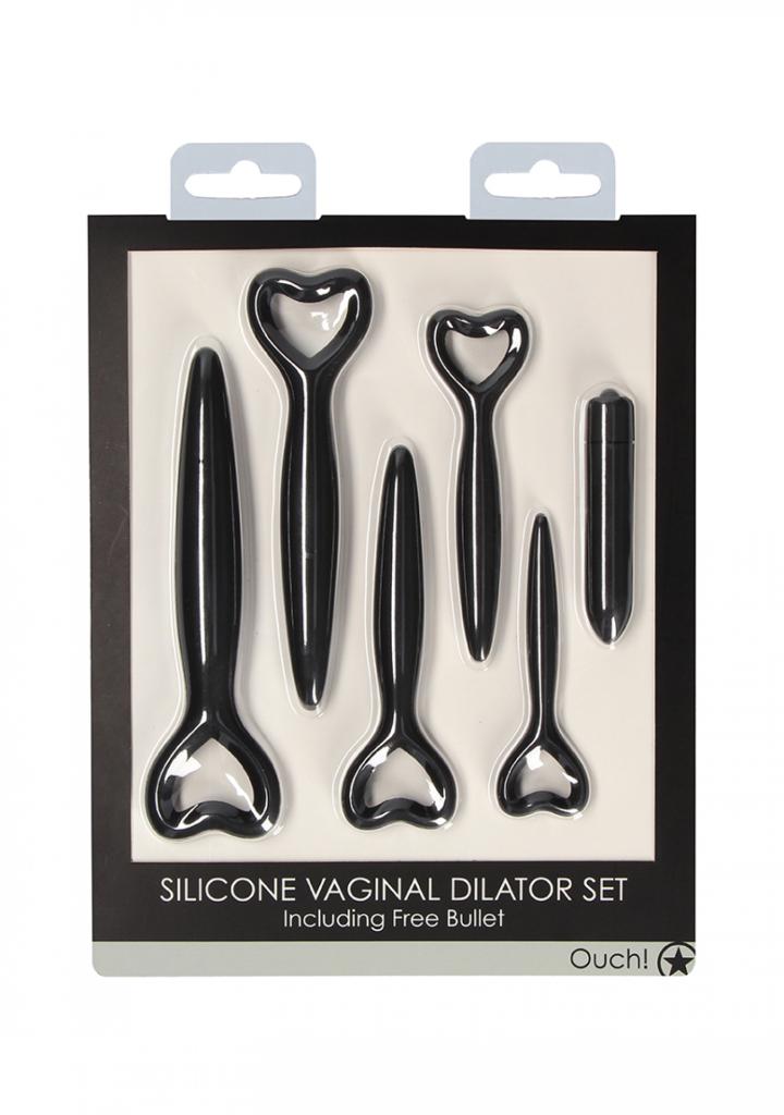 Shots - Silicone Vaginal Dilator Set - Black