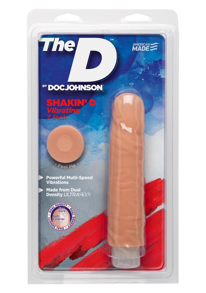 Doc Johnson - The Shakin' D Vibrating 7 Inch vibrátor