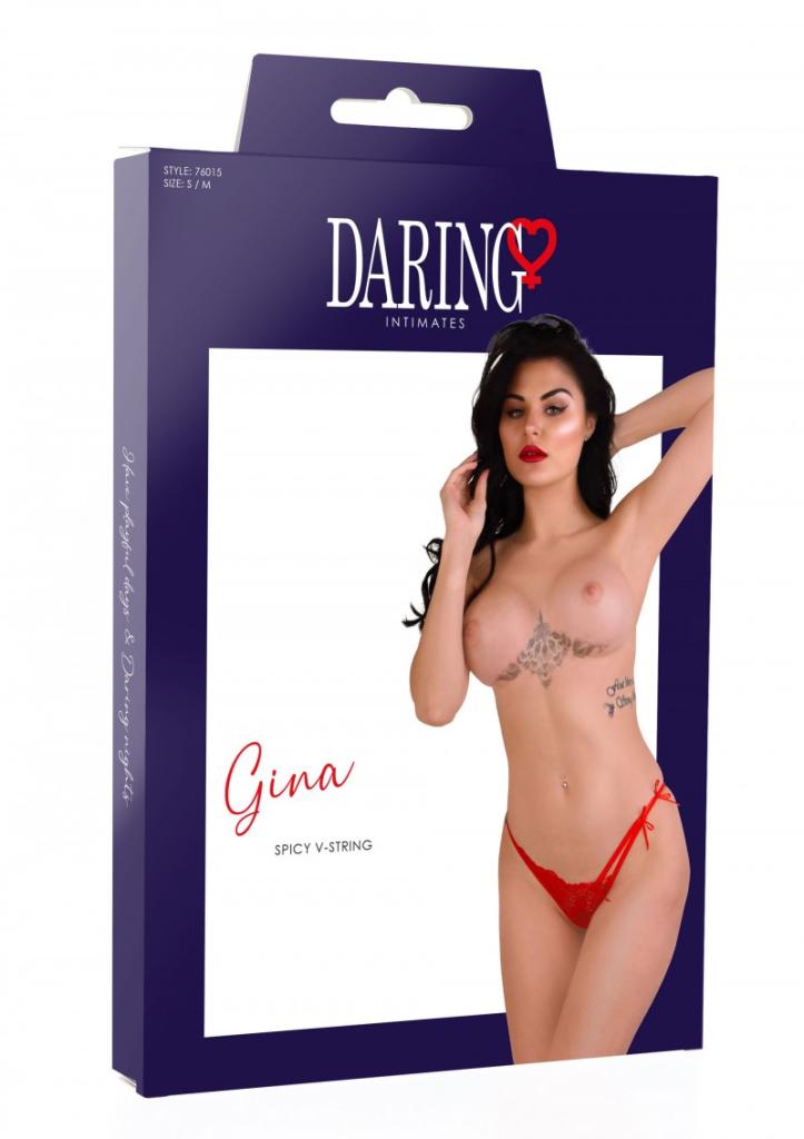 Daring Intimates Gina red S/M - sexy tanga