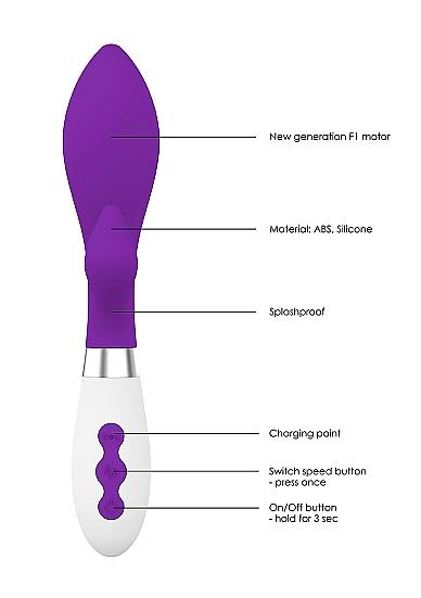 SHOTS LUNA Achelois Rechargeable purple vibrátor