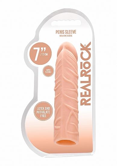 Shots - REALROCK Penis Sleeve 7 Flesh návlek na penis