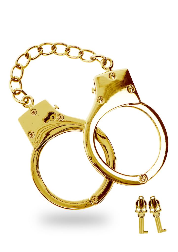 Taboom Gold platen BDSM handcuffs pouta na ruce