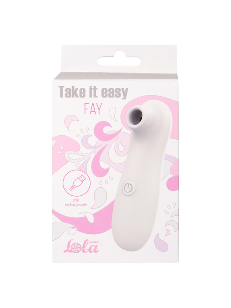Lola Games Take it easy Fay White podtlakový stimulátor klitorisu dobíjecí