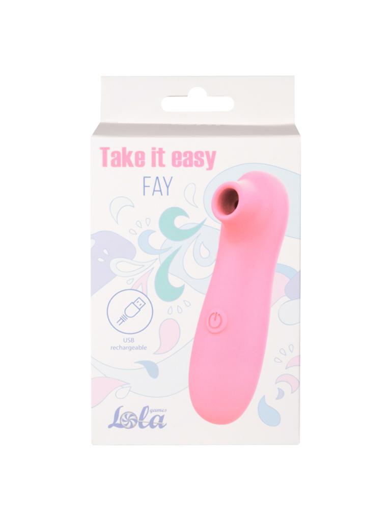 Lola Games Take it easy Fay Pink podtlakový stimulátor klitorisu dobíjecí