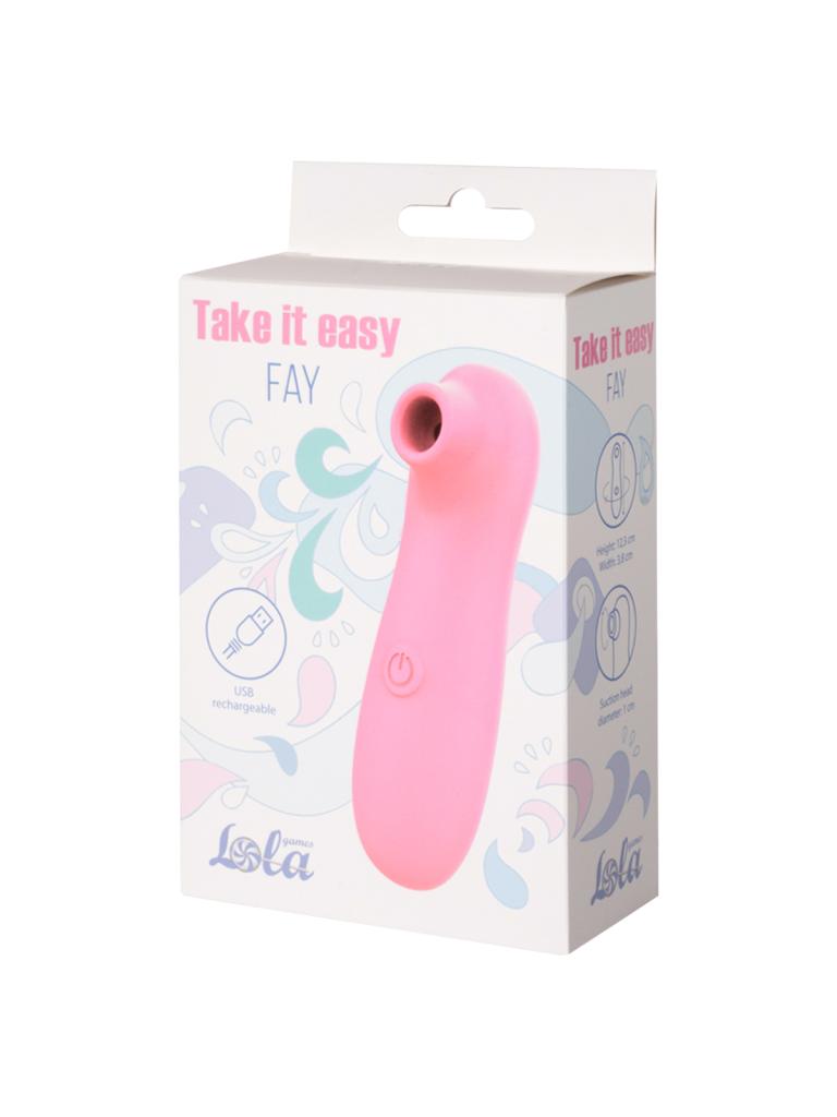 Lola Games Take it easy Fay Pink podtlakový stimulátor klitorisu dobíjecí