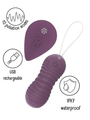 Lola Games Take it Easy Era Purple vibrační kuličky s dálkovým ovládáním 