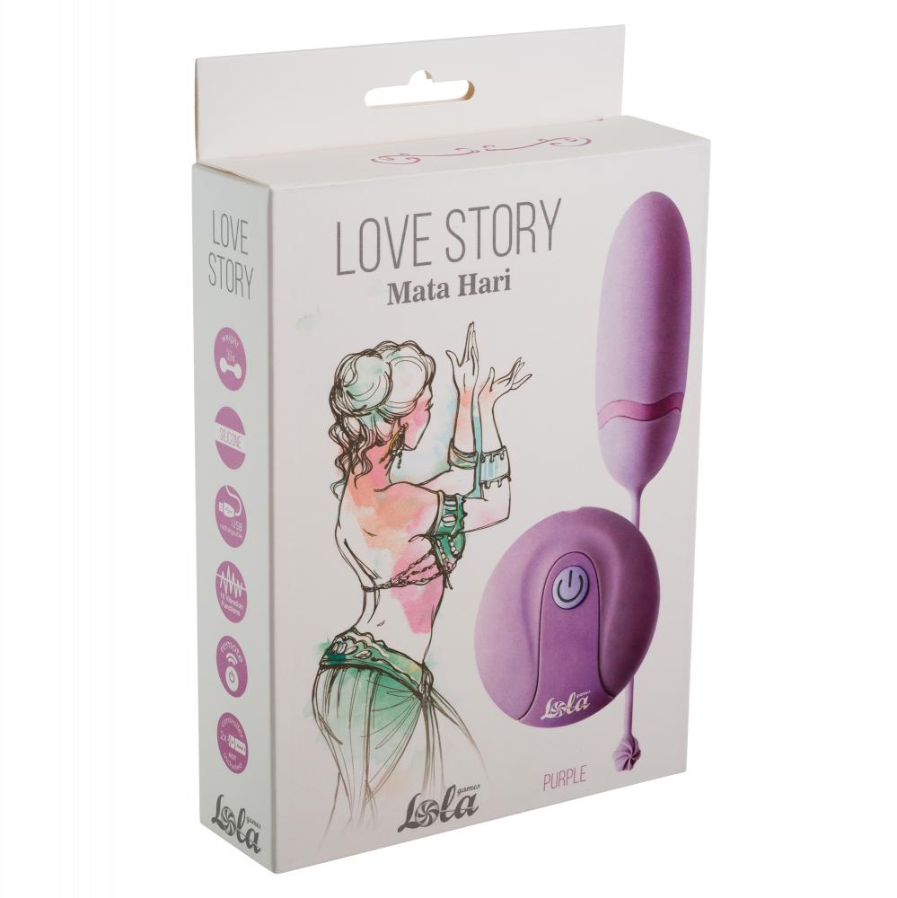 Lola Games Love Story Mata Hari purple Vibrační vajíčko na dálkové ovládání