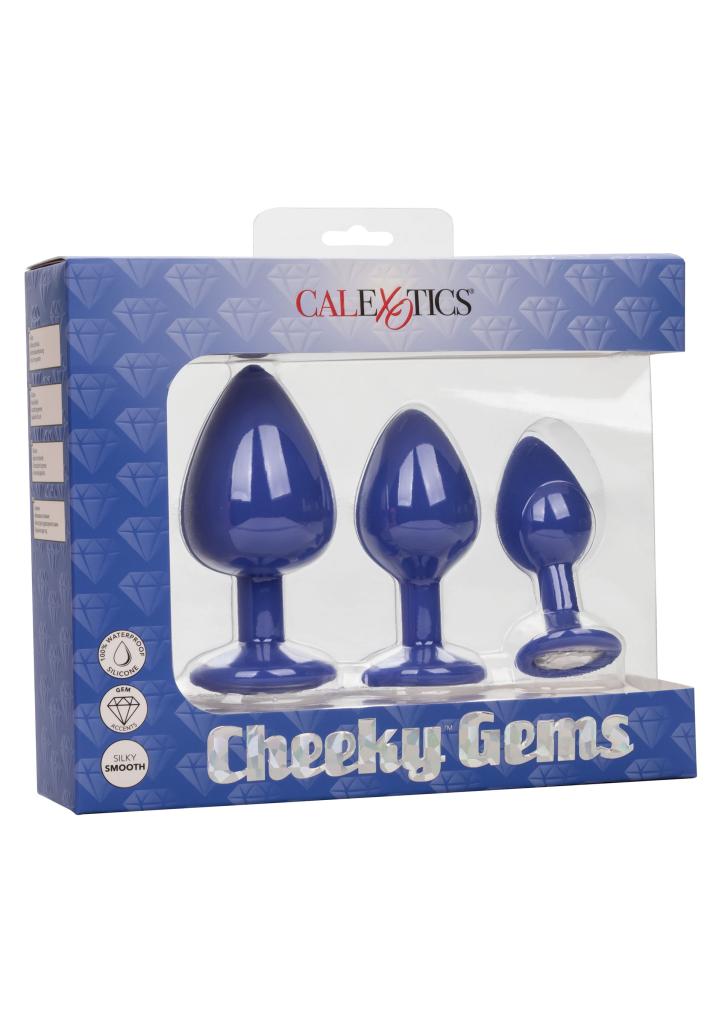Calexotics - Cheeky Gems Purple sada análních kolíků