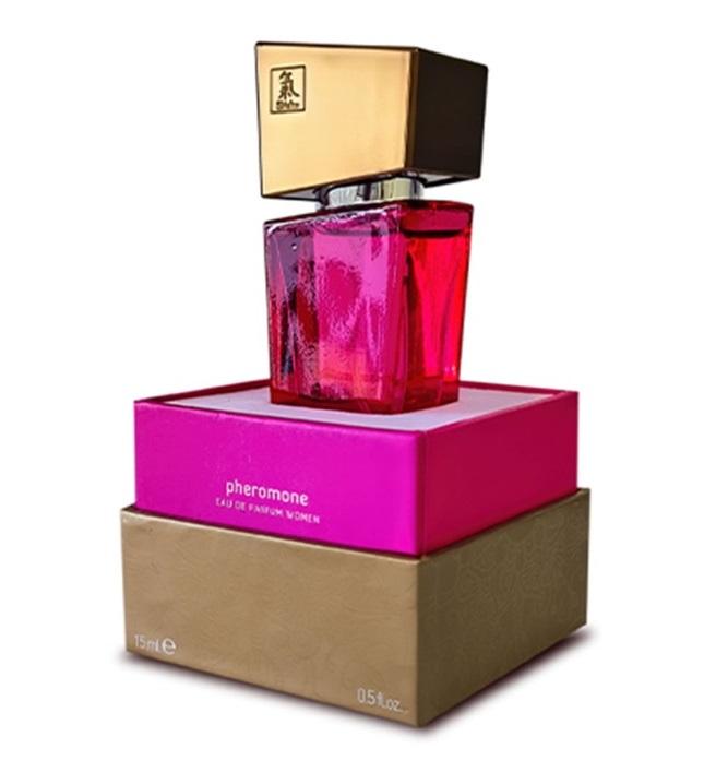 HOT Shiatsu pink feromonový parfém pro ženy 15 ml