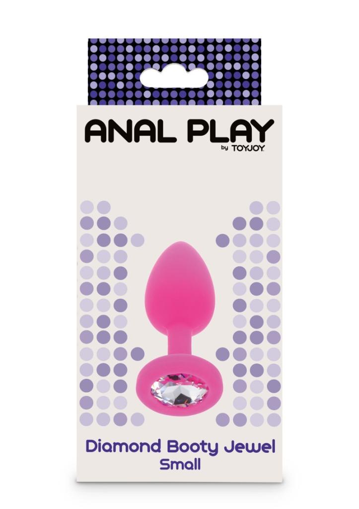 ToyJoy - Anální kolík Anal Play Diamond Booty Jewel Small pink