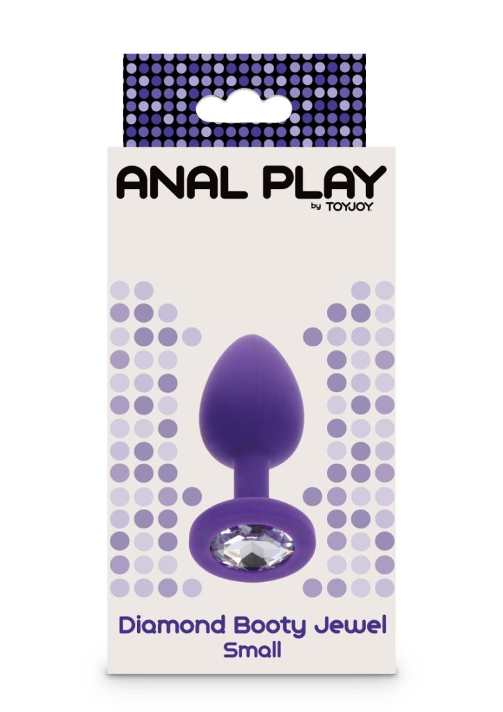 ToyJoy - Anální kolík Anal Play Diamond Booty Jewel Small purple