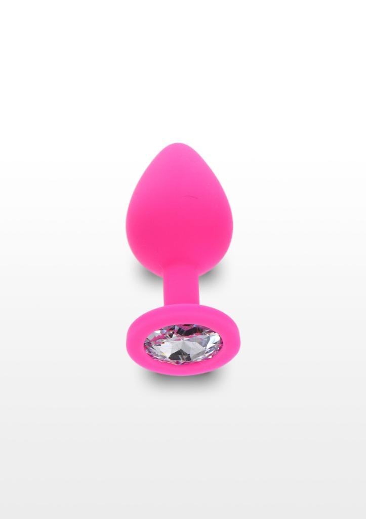 ToyJoy - Anální kolík Anal Play Diamond Booty Jewel Medium pink
