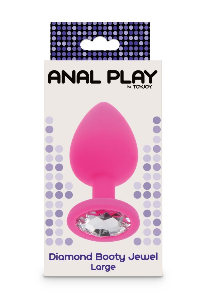 ToyJoy - Anální kolík Anal Play Diamond Booty Jewel Large pink