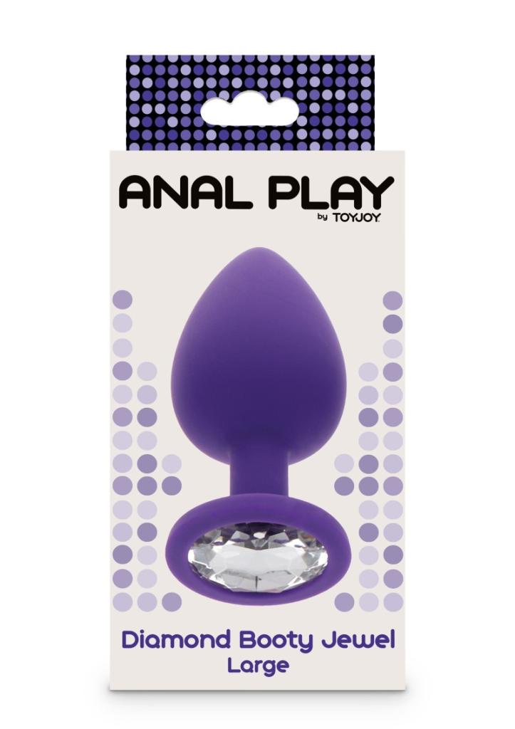 ToyJoy - Anální kolík Anal Play Diamond Booty Jewel Large purple