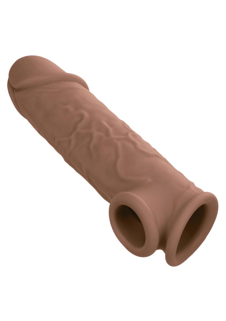 CalExotics Life-Like Extension 7 Inch Brown návlek na penis