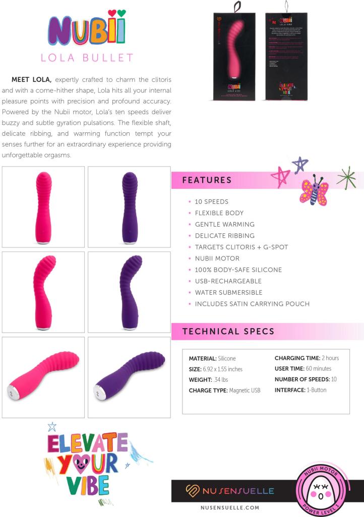NU Sensuelle Lola Flexible Warming Vibe Purple vibrátor