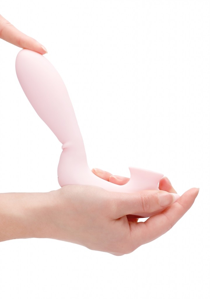 Shots - Irresistible Desirable pink vibrátor se stimulátorem klitorisu