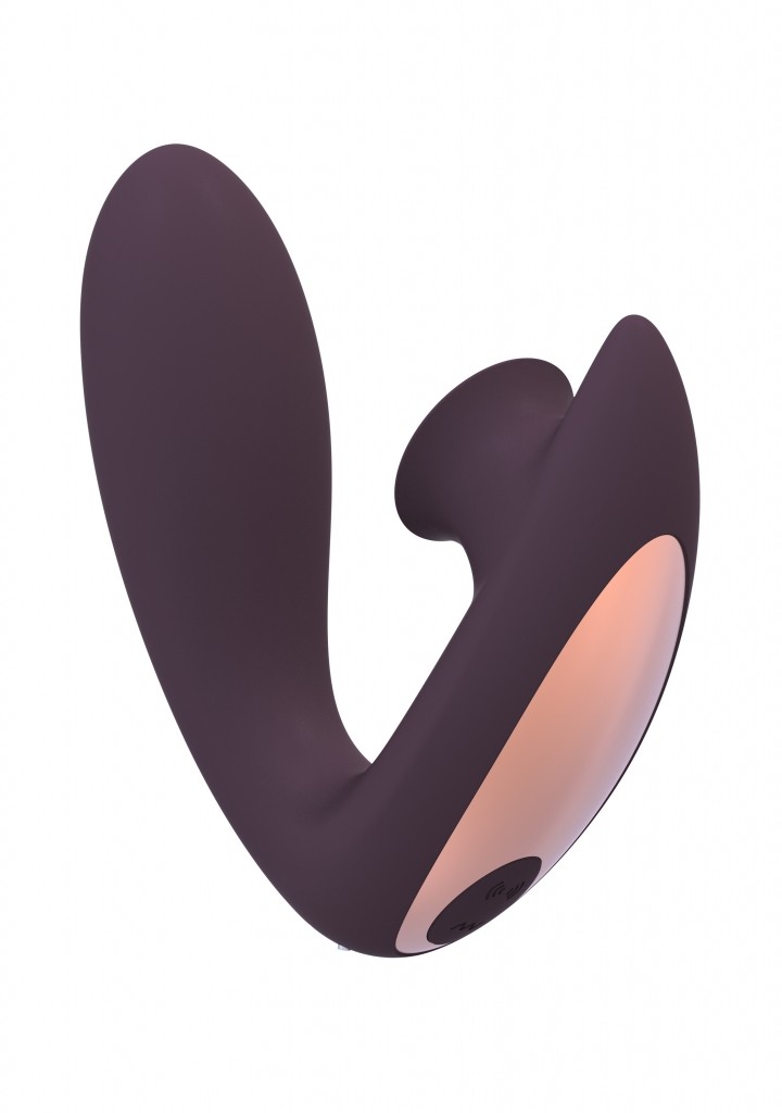 Shots - Irresistible Desirable purple vibrátor se stimulátorem klitorisu