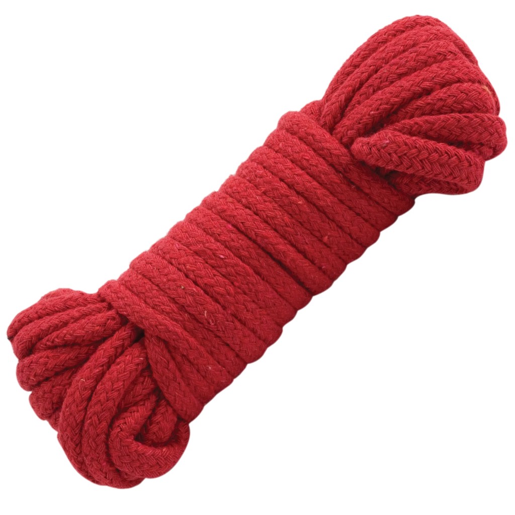 Doc Johnson Cotton Bondage Rope Japanesse red 10 m