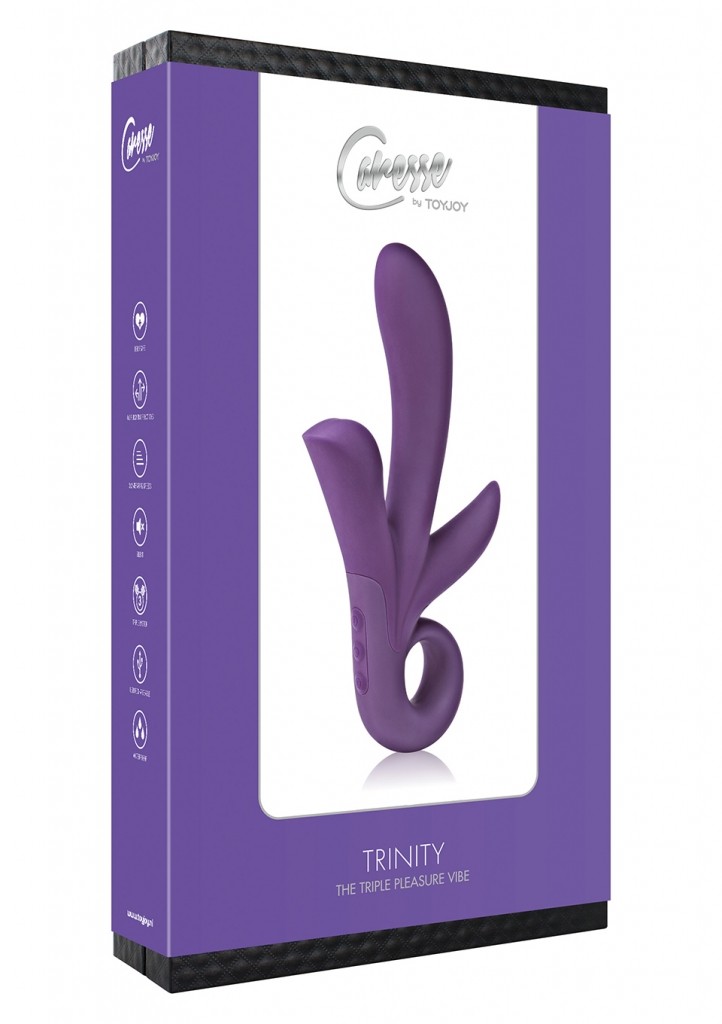 ToyJoy Caresse Trinity Triple Pleasure Vibe purple
