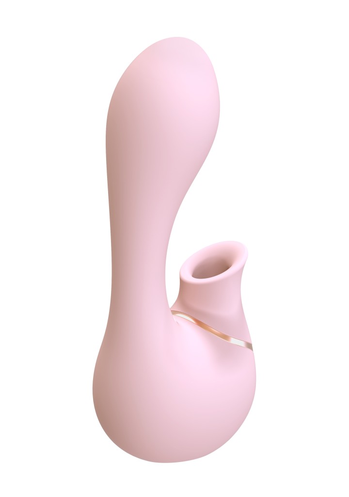 Shots - Irresistible Mythical pink vibrátor s stimulátorem klitorisu