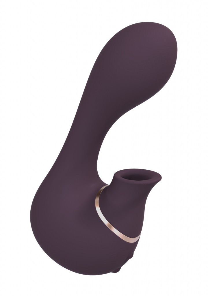 Shots - Irresistible Mythical purple vibrátor se stimulátorem klitorisu