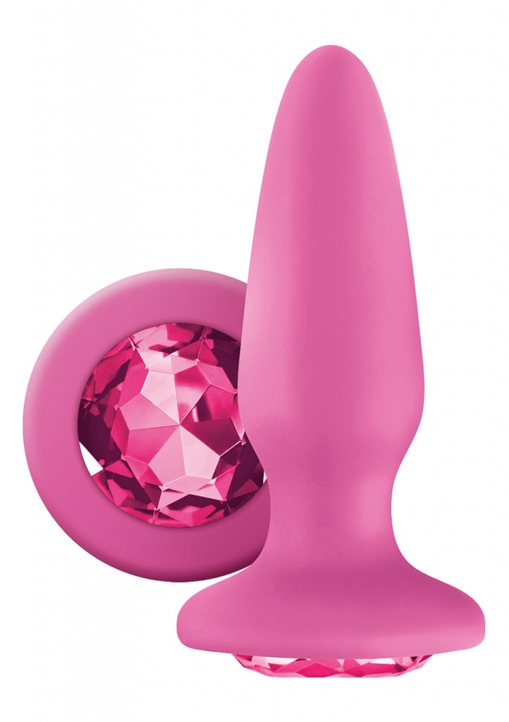 NS Novelties - Anální kolík s krystalem Glams Pink Gem
