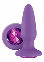 NS Novelties - Anální kolík s krystalem Glams Purple Gem