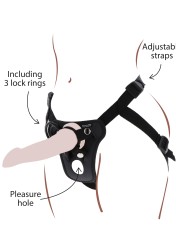 TOYJOY Get Real Strap-On Pleasure Harness připínací postrojek pro uchycení dilda