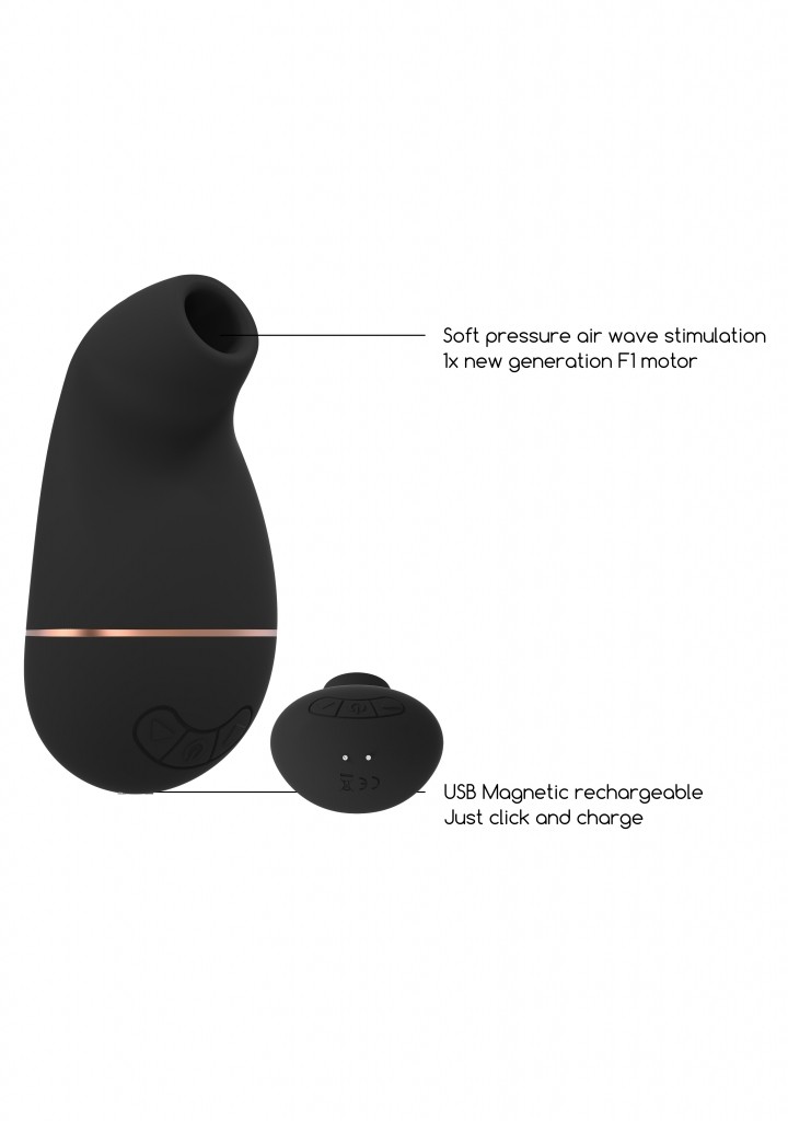 Shots - Irresistible Kissable black stimulátor klitorisu