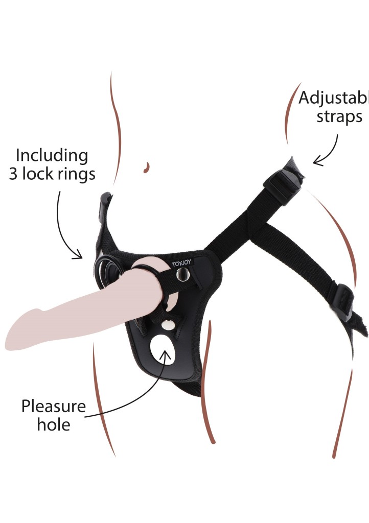 TOYJOY Get Real Strap-On Pleasure Harness připínací postrojek pro uchycení dilda