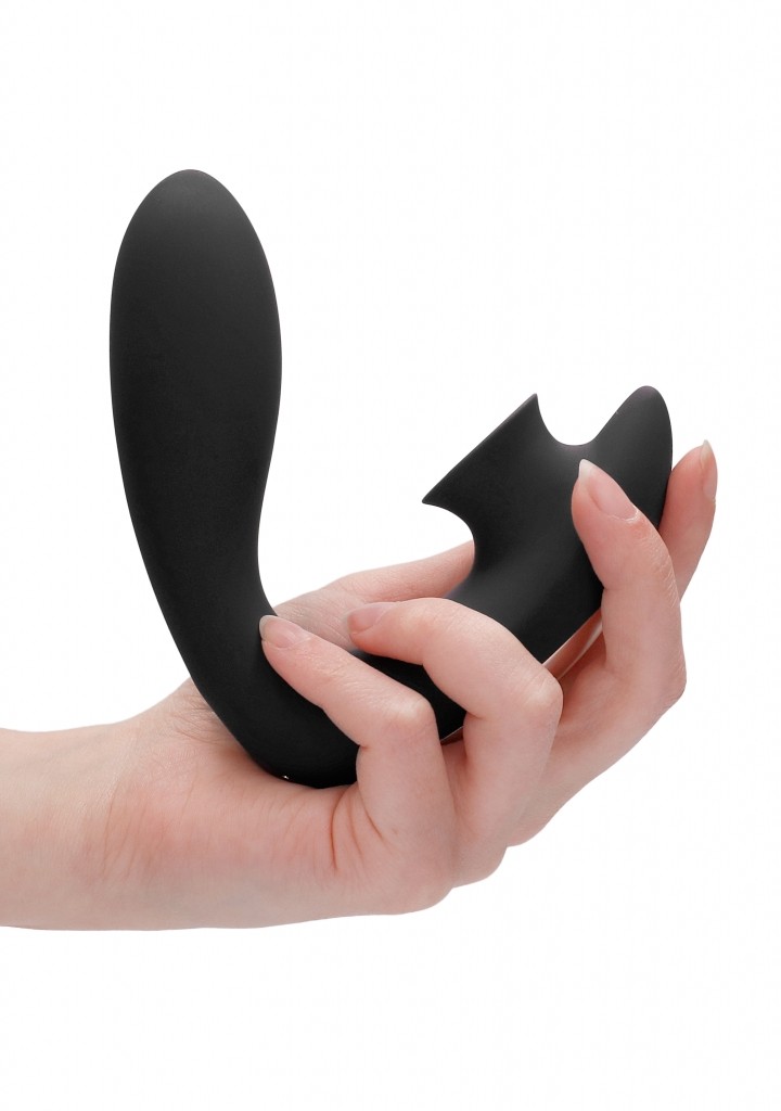 Shots - Irresistible Desirable black vibrátor se stimulátorem klitorisu